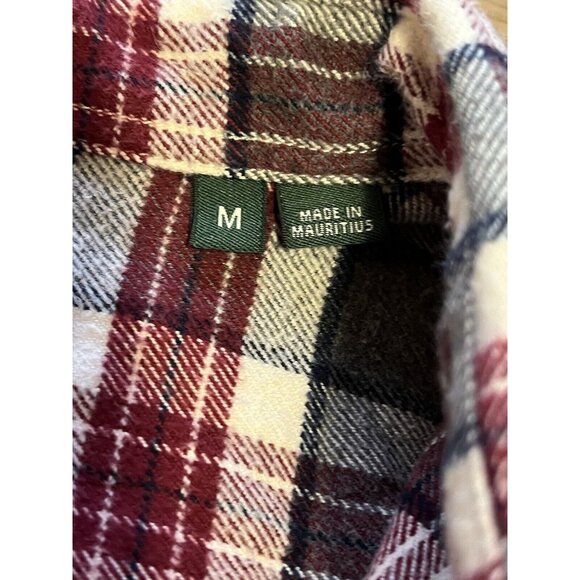 Orvis Mens Size M Heavy Perfect Flannel Button Down Shirt Hiking Outdoor Country - Picture 4 of 16